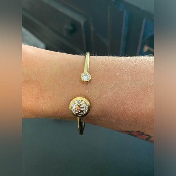 Michael Kors open cuff crystal bracelet - Picture 7 of 9